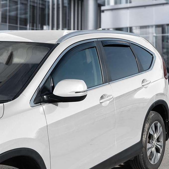 in-Channel Incredibly Durable Rain Guards Compatible with Honda CR-V 2012-2016, Original Window Deflectors, Vent Window Visors, Vent Deflector, 4 pcs. - 612170