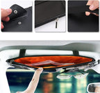 2 Packs Car Sun Visor Multi-Pocket Organizer for SUV & Truck, Auto Visor Storage Pouch with Big Zipper Pocket, Card Sleeve, Driving License, Insurance, Sunglasses, Pen, Key, Lipstick