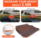 Car Seat Cushion, Comfort Memory Foam Car Cushions for Driving - Sciatica & Lower Back Pain Relief, Driver Seat Pillow for Auto, Office Chair, Wheelchair - Brown