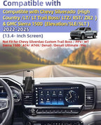 PZK Car Phone Holder for 2022-2026 Chevy Silverado/GMC Sierra 13.4'' Screen | Auto Lock Chevy CellPhone Mount 360° Rotation Hands-Free Silverado LT/RST/ZR2/LTZ/LT Trail Boss/High Country Accessories