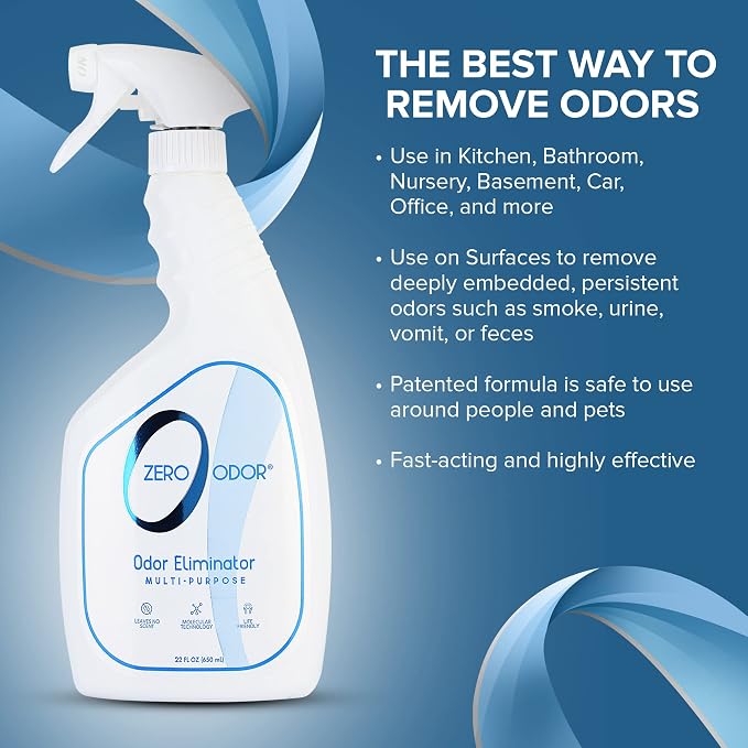 Multi-Purpose Strong Odor Eliminator for Home, Office, Car, Bathroom, Hotel, Room Deodorizer, and Odor Neutralizer, 22Oz