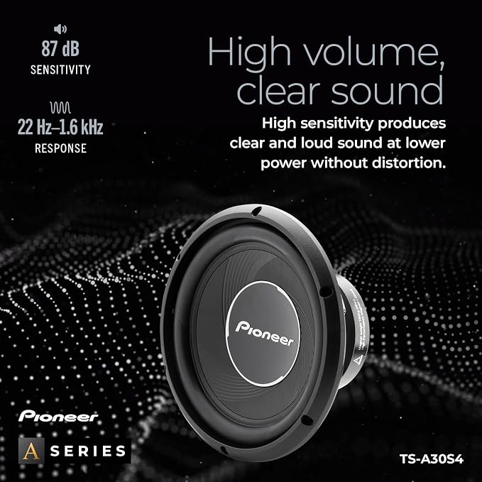 TS-A30S4 12” Component Subwoofer, 1400 Watts Max Power