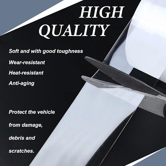 Car Door Edge Guards/Door Sill Protector, Anti-Scratch Anti-Collision Adhesive Strip, for Most Vehicles (2.7Inx33Ft, Transparent)