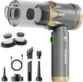 Car Portable Vacuum Cleaner, 20000PA Cordless Handheld Vacuum with Brushless Motor, 3-Speed Mode, 4-in-1 Air Duster & Air Blower for Car, Home, Office, Camping - Grey