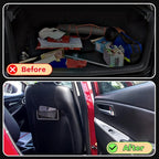 2 Pcs Boat Storage Net Bag, ABS Plastic Car Framed Mesh Net Holder, Phone & Cargo Organizer with Screws for Auto, Rv, Boat, Pontoon, Truck Pocket Storage (8 x 3 Inch)