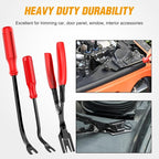 330Pcs Trim Removal Tool, Auto Push Pin Bumper Retainer Clip Set Fastener Terminal Remover Tool Adhesive Cable Clips Pry Kit Car Panel Radio Removal Auto Clip Pliers, Red