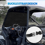Silver UTV Windshield Snow Cover Compatible with Polaris Ranger XP 1000 2017-2026 (Not RZR) & Can-Am Defender 2016-2026, Transport Windshield Protector for Ice and Snow
