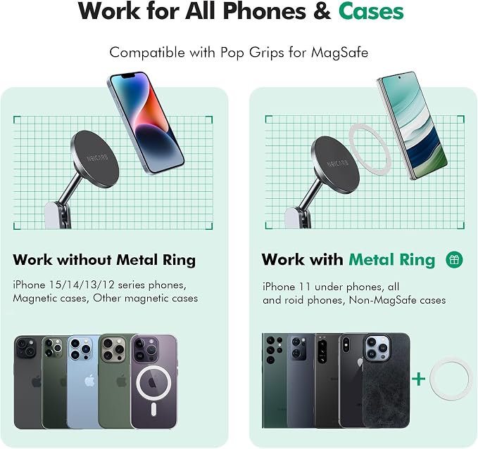 for Tesla Phone Mount,for Mag-Safe Door-Install Phone Holder, Compatible with Model Y (2026-2019) & Model 3 (2023-2017), Magnetic Car Phone Mount for iPhone 17/16/15/14/13/12, Tesla Accessories