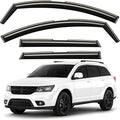 GrandWheel Window Deflectors Smoke Tinted in-Channel Side Window Vent Visor Deflectors Rain Guards Compatible with Journey 2009-2020 - 4pcs. GW0373