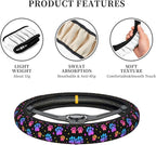 Animal Paws Elastic Steering Wheel Cover Non-Slip Breathable Steering Wheel Protector Fit Auto, SUVs, Truck