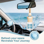 Car Air Freshener 6 Pack, Long Lasting Fresh Aroma Diffuser Set for Men & Women, Natural Essential Oil Fragrance Diffuser for Removing Odors, Auto Interior Decor Accessories Unisex (Ocean Scent)