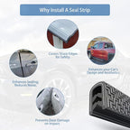 16.5FT(5M) Universal Car Door Edge Protector Guards, No-Glue Required Rubber Seal U Shape Automotive Door Entry Guard, Suitable for Most Cars, SUVs and Trucks (Grey)