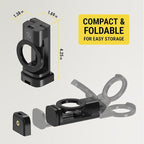 SMSTRVL MagSafe Airplane Phone Holder Mount, Magnetic Cell Phone Stand for Desk, Tray Table, Seat Back or Tripod, Plane Travel Essentials for Flying Compatible with iPhone 16/15/14/13/12