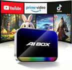 Magic AI Box, Wireless CarPlay Android Auto Adapter with Net-Flix YouTube TikTok, Built-in Play Store and Screen Mirroring, Plug and Play Video Adapter for OEM Factory Wired CarPlay Vehicles