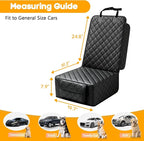 Front Seat Car Cover 2 Pack, Waterproof PU Leather Dog Car Seat Cover with Side Flaps, Nonslip Scratchproof Captain Chair Seat Cover Fits for Cars, Trucks, SUVs, Jeep