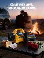 MC3 Tire Inflator Portable Air Compressor, 3 Power Sources:Cordless/110V AC/12V DC, 160PSI Fast Inflation Air Pump with Dual Motors, Auto Shut-off for Cars,SUVs, Air Mattress Inflator/Deflator