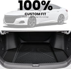 Trunk Mat for Honda Accord Seden 2026 2025 2024 2023 2022 2021 2020 2019 2018 (Gasoline & Hybrid), All Weather TPE Custom Fit Accord Trunk Liner Trunk Tray Cargo Liner Accessories, Black