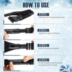 Snow Brush and Ice Scrapers for Car Windshield Detachable Window Snow Scrapers and Brush with Ergonomic Foam Grip Ice Removal Tool for Cars, Trucks, Suvs(Black)