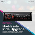 MVH-S110BT 1-Din Digital Media Receiver Car Stereo – Bluetooth, USB Input, 50W x 4 Output, AM/FM Radio, iPhone & Android Compatible, Front & SW (Mono) RCA Output