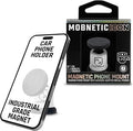 MobNetic Icon Car Phone Mount, Magnetic Phone Holder for Car w/ 90lb Pull Force, 90º Tilt & 360º Rotation, Aluminum Build, Compatibility for iPhone & Android (Alpine White)