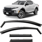 in-Channel Incredibly Durable Rain Guards for Hyundai Santa Cruz 2022-2026, Original Window Deflectors, Vent Window Visors, Vent Deflector, 4 pcs. - 622287