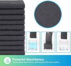 Grey Microfiber Cleaning Cloths, 10 Pack Microfiber Towels for Cars, Lint & Scratch-Free Cleaning Rags for House, Kitchen and Car 11.5 x 11.5 inch