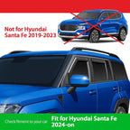 Goodyear Shatterproof in-Channel Window Deflectors for Hyundai Santa Fe 2024-2026, Rain Guards, Window Visors for Cars, Vent Deflector, Car Accessories, 4 pcs - GY008052
