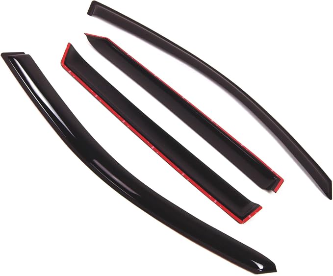Outside Mount Window Vent Visors Rain Guards Compatible with Kia Sorento 2011-2015 | Side Window Wind Deflectors Rain Shields | Smoke Tinted, 4 Pcs Set, DGWV-286