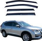 Rain Guards Window Visors for Nissan Rogue 2014-2020,Tape On Black Rain Deflectors for Car Windows, Weatherproof & Easy Installation, Fits S/SV/SL Trims,Truck Accessories-4pcs