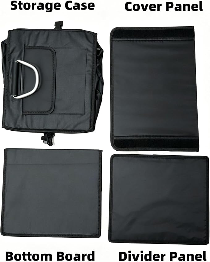 Trunk Organizer with Dedicated Shoe Compartment, Foldable Car Storage Organizer for SUV Sedan, Sturdy Automotive Organizer for Car Accessories Tools Sundries Black (X-Large)
