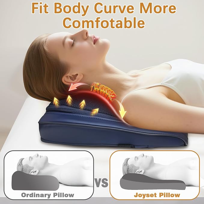Back Massager with Heat, Shiatsu Chair Cushion for Lower Back | Upper & Lower Back 2-Level Heat, 16 Nodes Bidirectional Deep Kneading, Removable Washable Cover, Universal Fit for Mom, Dad