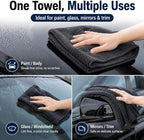 Twisted Loop Car Drying Towel, 28 x 36 in Extra Large Microfiber Auto Detailing Towel, Ultra Absorbent Lint-Free Scratch-Free Car Wash Towel for Paint, Glass, Mirrors & Trim