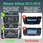Upgraded 4+64G Car Radio Stereo for Nissan Altima 2013-2018 8 Core with Wireless CarPlay/Android Auto, 9 Inch HD Touchscreen Android 14 Car Stereo with AM/FM/RDS Backup Camera Bluetooth WiFi GPS SWC