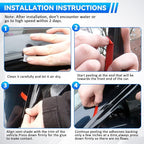 4pcs Front+Rear Smoke Tint Sun/Rain Guard Outside Mount Tape-On Vent Window Visors Compatible with 04-10 BMW X3 E83