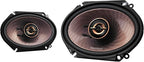 KFC-C683 6" x 8" 2-Way Concert Series Car Speakers – 360W Peak Power, Polypropylene Woofer Cone, Balanced Dome Tweeter, Acoustic Sound Harmonizer