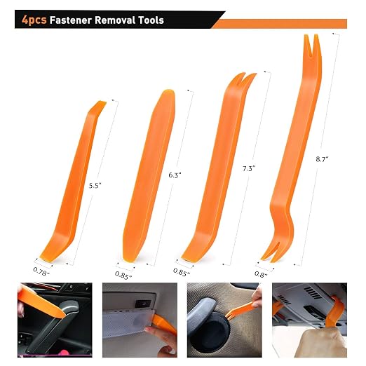 480PCS Bumper Retainer Clips with Fastener Remover Car Plastic Rivets Push Kit -Door Trim Panel for Toyota GM Ford Honda Acura Chrysler