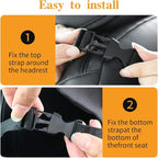 Car Backseat Organizer Premium Quality Car Kick Mats with 10" Tablet Holder - Extra Large Pocket- Sturdy Top 2Pack