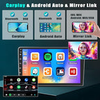 [2G+64G] Android 15 Car Stereo for Hyundai Verna Accent Solaris 2010-2016 Wireless Apple Carplay Android Auto, 9 inch Touch Screen Radio DSP 5G WiFi Bluetooth GPS FM RDS +Free AHD Backup Cam