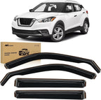 in-Channel Rain Guards for Kicks 2018 2019 2020 2021 2022 2023 2024, Vent Window Visors, Original Window Deflectors-4PCS