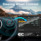 Single-Din-Touchscreen-Radio,Carplay&Android Auto,Car Stereo Backup Camera | Bluetooth/FM/RDS Radio/Type-C/USB/SD/MP4/MP5 Player