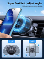 for MagSafe Car Mount [Upgraded Strongest Magnet Power] Magnetic Phone Holder for Car Vent 360 Adjustable Magnetic Car Phone Holder Mount for iPhone 17 Pro Max 16 15 14 13 12 Plus Mini