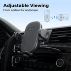 Easy One-Button Release CD Phone Holder for Car, Universal CD Slot Phone Mount, Thick Cases Friendly Cell Phone Holder for iPhone, Google, Samsung, Moto & Other Smartphones (Clamp)