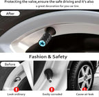 4Pack Turtle Tire Valve Caps Universal Tire Air Cap Valves Stem Covers | Aluminum Alloy Rust-Proof Valve Stem Caps, for Auto SUV Truck Motorcycle Bicycle, Turtle Gifts Decor for Women Men Drivers