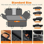 Dog Car Seat Cover for Pets 100% Waterproof Seat Cover Hammock 600D Heavy Duty Scratch Proof Nonslip Durable Soft Back Seat Covers for Cars Trucks and SUVs