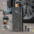 Tire Inflator Portable Air Compressor, 150PSI Cordless Tire Pump with Rechargeable Li-ion Battery 6000mAh, Digital Electric Air Pump with Emergency LED Light for Car, Tires, Bicycle, Motorcycle, Balls