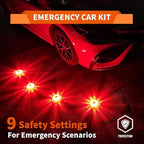 12Pack LED Emergency Road Flares Type-C Rechargeable Magnetic Safety Warning Lights