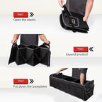 Car Trunk Organizer, 95L Waterproof Polyester Cars Accessories Organizer | 6 Pockets, Machine Washable PP Materials, 3 Compartments Car Storage, Suitable for SUV, Minivan, Truck