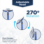 39" Ice Scrapers for Car Windshield | Snow Brush for Car | Extendable Car Snow Brush and Detachable Ice Scraper | Snow Remover for Cars, SUVs, & Trucks | 180 Degree Rotating Winter Brush