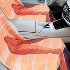 Car Seat Towel Covers with Storage Bag, 63 x 32 Inch Universal Non Slip Waterproof Sweat Protector for Car Truck, Gym Swimming Running, Machine Washable (2 Pack,Rock Arch)