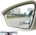 Slim Square Blind Spot Mirror, HD Glass Frameless Convex Rear View Mirror, Pack of 2